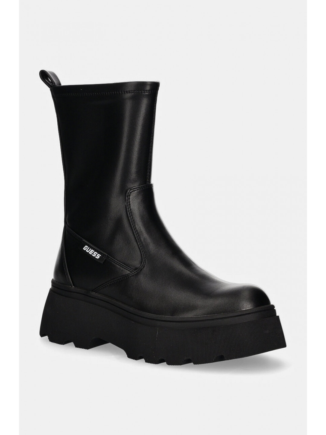 Nízké kozačky Guess NEREA dámské černá barva na platformě FLFNER ELE10